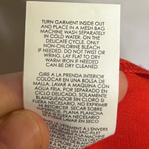 CAbi Red Floral Button-Up Midi Dress - Size L - Picture 5 of 7